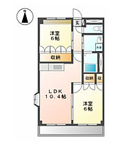 福岡県久留米市北野町中313（賃貸アパート2LDK・2階・51.31㎡） その2