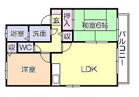 アークノア A202 ｜ 福岡県久留米市善導寺町与田122-1（賃貸アパート2LDK・2階・53.48㎡） その2