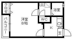 クレフラスト南薫西町 201 ｜ 福岡県久留米市南薫西町1971-17（賃貸アパート1K・2階・24.75㎡） その2