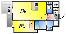 福岡県久留米市花畑2丁目3-1（賃貸マンション1DK・2階・28.31㎡） その2