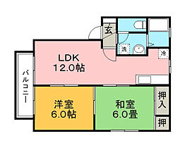 福岡県久留米市城島町江上上375（賃貸アパート2LDK・2階・50.78㎡） その2