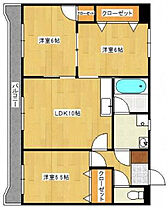 レジデンス亜依I 403号 ｜ 福岡県久留米市白山町565-2（賃貸マンション3LDK・4階・60.00㎡） その2