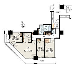 間取図画像 3LDK