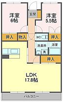 登呂コープタウン　12号棟 203 ｜ 静岡県静岡市駿河区敷地１丁目（賃貸マンション2LDK・2階・69.09㎡） その2