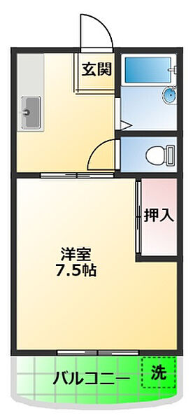 パレスカトレア 306｜静岡県静岡市駿河区小鹿(賃貸マンション1DK・3階・22.68㎡)の写真 その2