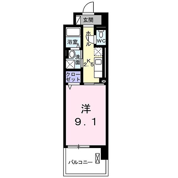 アスリス 501｜静岡県静岡市葵区柚木(賃貸マンション1K・5階・30.96㎡)の写真 その2