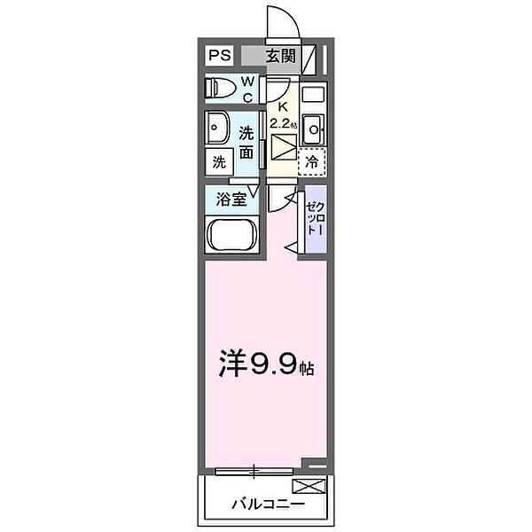 ソラリス 205｜静岡県静岡市葵区瀬名３丁目(賃貸アパート1K・2階・29.72㎡)の写真 その2