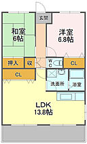 クレールメゾン 203 ｜ 静岡県静岡市駿河区寺田（賃貸マンション2LDK・2階・59.96㎡） その2