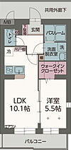 サニーリヴK 201 ｜ 静岡県静岡市駿河区西脇（賃貸マンション1LDK・2階・41.00㎡） その2