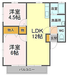 間取図画像 2LDK