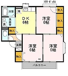 間取図画像 3DK