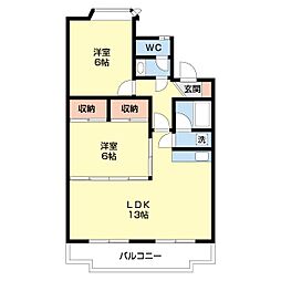 メゾン・ド・コスモ 3DKの間取図画像