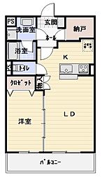 リアルエステート・リヴ 1LDKの間取図画像