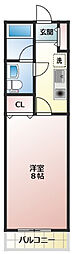NEXT.BLD 1Kの間取図画像