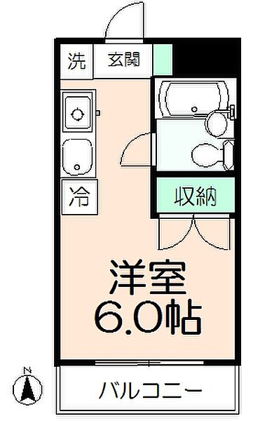 コーポサンドエル 310｜東京都日野市南平5丁目(賃貸マンション1K・3階・17.75㎡)の写真 その2