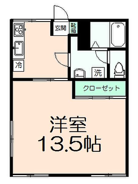 エコーハイツ平和 205｜東京都日野市南平7丁目(賃貸アパート1K・2階・38.88㎡)の写真 その2