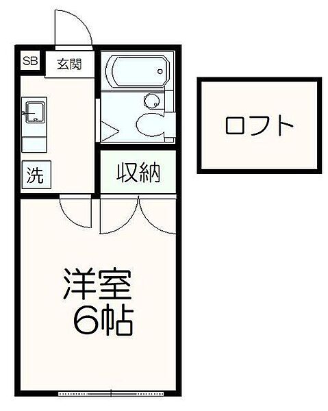 ロフトハウス銀河 207｜東京都八王子市東中野(賃貸アパート1K・2階・19.20㎡)の写真 その2