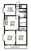 ナカジマビル・5 306 ｜ 東京都八王子市大塚501（賃貸マンション3DK・3階・49.50㎡） その2