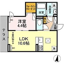 ベルジョルネ 101 ｜ 東京都八王子市堀之内2丁目9-1（賃貸アパート1LDK・1階・36.95㎡） その2