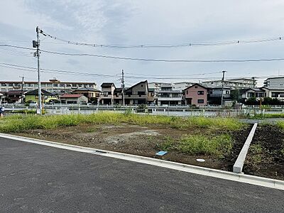 外観：中野団地バス停徒歩5分の立地の建築条件付き売地　30坪1、700万円で、フリープランの建物を建築可能。