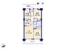 間取り：〜南西向き3LDK　陽当たり・眺望・風通しも良好です〜