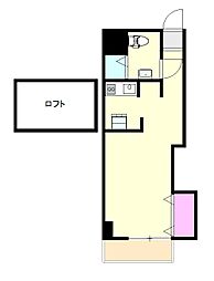 JR中央本線 西八王子駅 徒歩5分の賃貸マンション 1階1Kの間取り