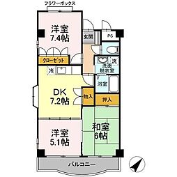 間取図画像 3DK