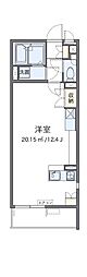 JR中央本線 八王子駅 バス19分 尾崎下車 徒歩3分の賃貸マンション 2階ワンルームの間取り