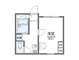 JR中央本線 高尾駅 徒歩6分の賃貸アパート 1階1Kの間取り