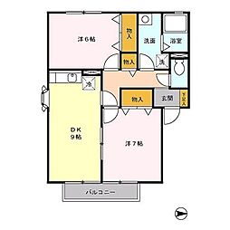 グランシャリオ・エノ 2DKの間取図画像
