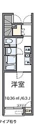 LEONEXTムーンハウス 1Kの間取図画像
