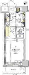 SHOKEN Residence八王子 1Kの間取図画像