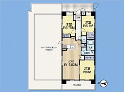 サンライズステージ淵野辺1 3LDKの間取図画像