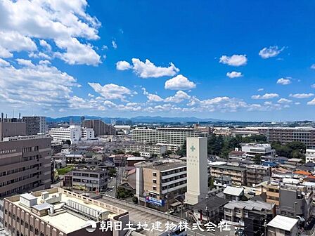 13階のお部屋からの眺望です。