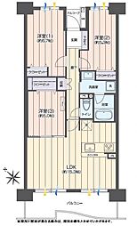 ザ・ウインベルグラン町田 3LDKの間取図画像