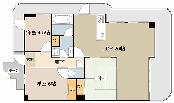 エステスクエア・アクロス大日 ｜大阪府守口市佐太東町１丁目(賃貸マンション3LDK・11階・87.51㎡)の写真 その2