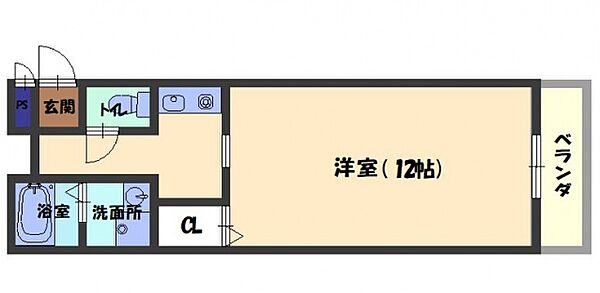 アベニール香里 ｜大阪府寝屋川市松屋町(賃貸マンション1K・2階・36.51㎡)の写真 その2