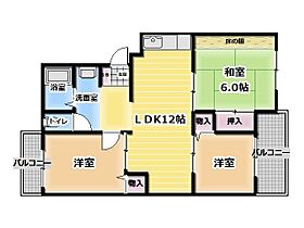 サンライフ5番館  ｜ 大阪府寝屋川市上神田２丁目（賃貸マンション3LDK・1階・60.00㎡） その2