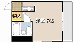 かやしまサンヴィアンテ ワンルームの間取図画像