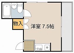 かやしまサンヴィアンテ ワンルームの間取図画像