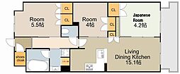 ブランニード大今里 3LDKの間取図画像