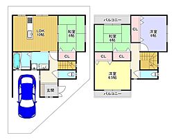 守口市佐太中町7丁目 4LDKの間取り