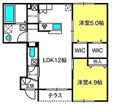 ジョウエイ外原Ａ棟  ｜ 埼玉県熊谷市拾六間793-13（賃貸マンション2LDK・1階・54.12㎡） その2