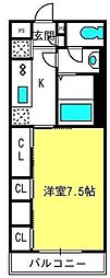 リブリ・WILL 1Kの間取図画像
