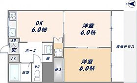 トリプルステイション菱屋西 104 ｜ 大阪府東大阪市菱屋西3丁目10-9（賃貸マンション2DK・1階・40.00㎡） その2