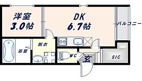 ハーモニーテラス大今里II 302 ｜ 大阪府大阪市東成区大今里1丁目14-23（賃貸アパート1DK・3階・25.69㎡） その2