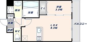 Luxe布施東2  ｜ 大阪府東大阪市永和1丁目24-17（賃貸マンション1LDK・5階・31.42㎡） その2