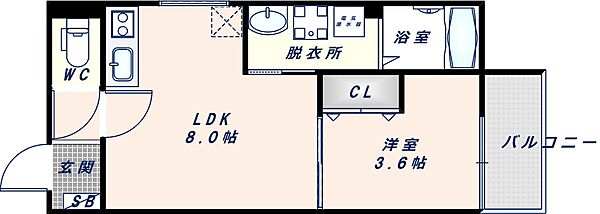 D porta Alegria 201｜大阪府東大阪市寿町1丁目(賃貸アパート1LDK・2階・29.03㎡)の写真 その2