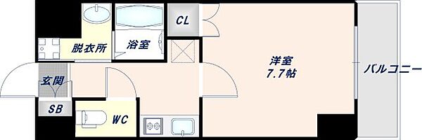 Siete布施駅前 302｜大阪府東大阪市足代新町(賃貸マンション1K・3階・25.20㎡)の写真 その2