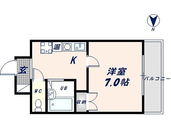 ジオ・グランデ高井田 ｜大阪府東大阪市川俣1丁目(賃貸マンション1K・6階・22.50㎡)の写真 その2